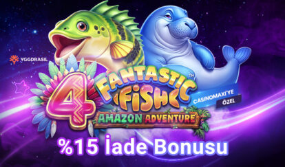 Yeni ve Özel Slottan %15 İade Bonusu fantastic fish